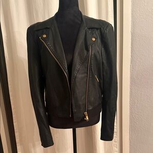 Women's Black Leather Jacket